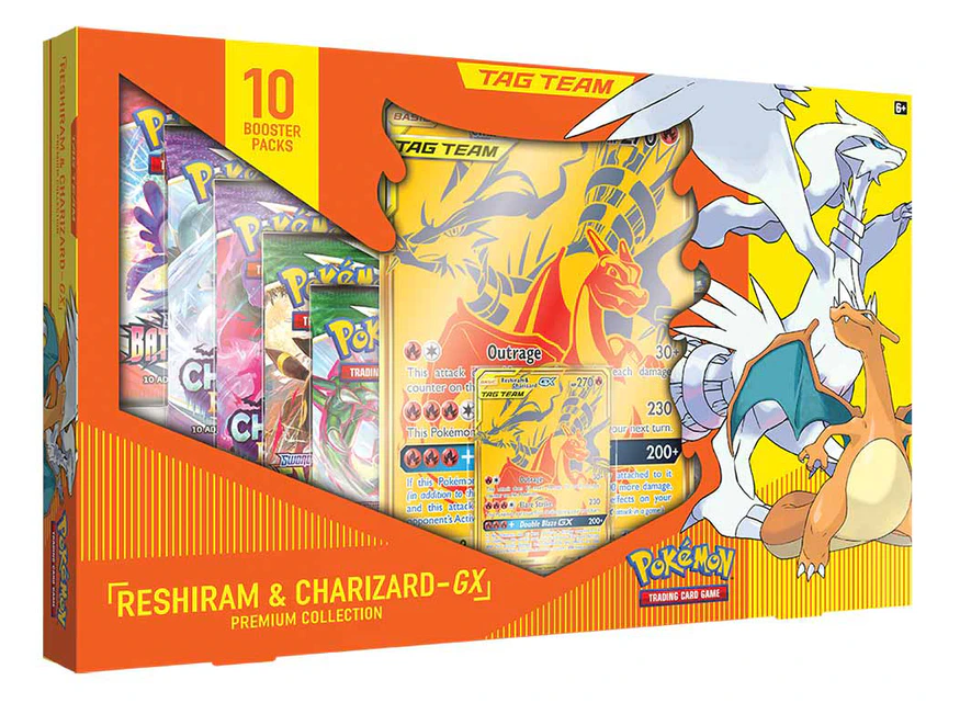 Pokemon TCG Charizard & Reshiram GX Box